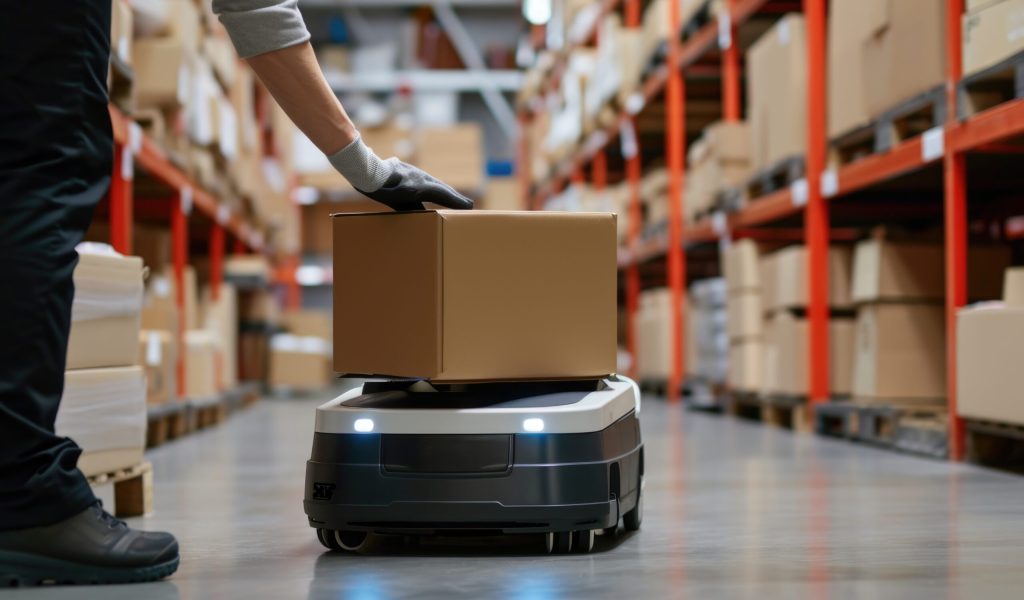 delivery-robot-futuristic-environment delivery-robot-futuristic-environment